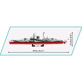 COBI Battleship Tirpitz Constructiespeelgoed Schaal 1:300