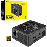Corsair RM1000x Shift 1000W voeding Zwart, 1x 12VHPWR, 7x 6+2-pin PCIe, Kabel-management