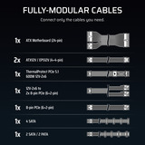 Corsair RM850e (2026) modulaire 850 watt voeding  Zwart, 1x 12V-2x6, 3x PCIe, ATX 3.1, ThermalProtect 12V-2x6