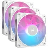 Corsair iCUE LINK RX120 RGB Starterskit case fan Wit, 3 stuks, 4-pin PWM