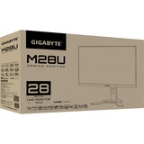 GIGABYTE M28U 28" 4K UHD gaming monitor Zwart, 2x HDMI, 1x DisplayPort, 3x USB-A 3.2 (5 Gbit/s), 1x USB-C, 144 Hz