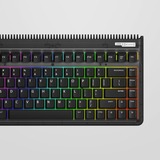 Iqunix OG80 Dark Side Wireless Mechanical Keyboard, gaming toetsenbord Zwart, US lay-out, Cherry MX Blue, RGB leds, 80% (TKL), Hot-swappable, PBT, 2.4GHz | Bluetooth 5.1 | USB-C