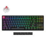 Keychron K8X-C1 RGB mechanisch toetsenbord Zwart, US lay-out (QWERTY), Keychron Super Red, 80% (TKL)	, RGB, Cherry Double-shot PBT Keycaps, Bluetooth | USB-C