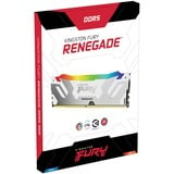Kingston FURY 32 GB DDR5-6400 Kit werkgeheugen Wit, KF564C32RWAK2-32, Renegade RGB, XMP