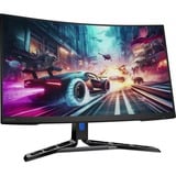 Lenovo Legion R32qc-30 31.5" curved gaming monitor Zwart, 180 Hz, HDMI, DisplayPort, Audio, AMD FreeSync