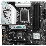 MSI B760M GAMING PLUS WIFI socket 1700 moederbord Zwart/zilver, RAID, 2.5 Gb-LAN, WLAN 6E, BT, Sound, µATX