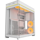 Montech HS02 PRO midi tower behuizing Wit | 2x USB-A | 1x USB-C | RGB | Window