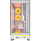 Montech HS02 PRO midi tower behuizing Wit | 2x USB-A | 1x USB-C | RGB | Window