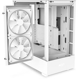 NZXT H5 Elite All White Tower-behuizing Wit (mat) | USB-C | Window-Kit