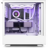 NZXT H5 Elite All White midi tower behuizing Wit (mat) | 1x USB-A | 1x USB-C | RGB | Tempered Glass