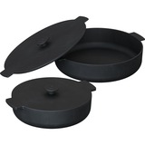 OFYR Gietijzeren Braadpannenset Zwart, 21 cm - 26 cm