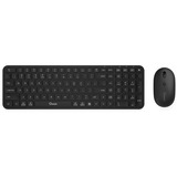 Qware Coldfield draadloze combo, desktopset Zwart, EU lay-out (QWERTY), Membraan, 800 - 1600 DPI, 2,4 GHz USB | Bluetooth