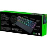 Razer Ornata V3 Low Profile, gaming toetsenbord Zwart, US lay-out, Razer Hybrid-Mecha-Membrane, RGB leds, ABS