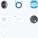 Reolink 6 MP 360° panoramische fisheye camera voor binnen Grijs, 4K, WiFi, PoE
