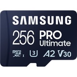 Samsung PRO Ultimate 256 GB microSDXC geheugenkaart Blauw, UHS-I U3, Class 3, V30, Incl. SD-Adapter