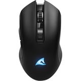 Sharkoon SKILLER SGM30W gaming muis Zwart, 600 - 6000 Dpi, RGB, 2.4 GHz / USB