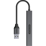 Sitecom USB-A naar 4x USB-A Nano usb-hub Grijs