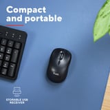 Trust Yvi+ Draadloze Muis Compact Zwart, 800-1600 Dpi, 2.4GHz, Bluetooth, Stille Knoppen 