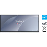 ViewSonic ViewBoard IFP92UW 92" 5K Interactive Display Zwart, 4x HDMI, 1x DisplayPort, USB-A, USB-C, Touch