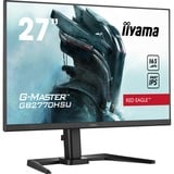 iiyama G-Master Red Eagle GB2770HSU-B5 27" gaming monitor Zwart, 165Hz, HDMI, DisplayPort, USB, Audio, AMD Free-Sync