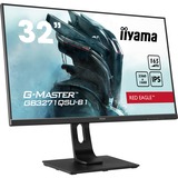 iiyama G-Master Red Eagle GB3271QSU-B1 32" gaming monitor Zwart, 165Hz, HDMI, DisplayPort, USB, Audio