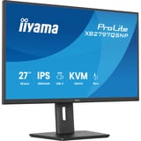 iiyama ProLite XB2797QSNP-B1 27" monitor Zwart, 75 Hz, HDMI, DisplayPort, USB-C, LAN, Audio