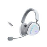 ASUS ROG Delta II Moonlight White Edition over-ear gaming headset Wit, RGB, 3.5 mm, 2.4 GHz, Bluetooth