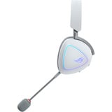 ASUS ROG Delta II Moonlight White Edition over-ear gaming headset Wit, RGB, 3.5 mm, 2.4 GHz, Bluetooth