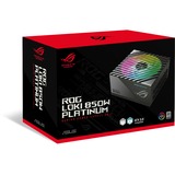 ASUS ROG Loki SFX-L 850W Platinum voeding  Zwart, 4x PCIe, Kabelmanagement