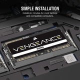 Corsair 32 GB DDR5-5600 (1x 32 GB) laptopgeheugen Zwart, Vengeance