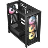 Corsair FRAME 4000D LCD RS ARGB Premium midi tower behuizing Zwart | 3x USB-C | RGB | Tempered Glass