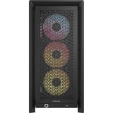 Corsair FRAME 4000D LCD RS ARGB Premium midi tower behuizing Zwart | 3x USB-C | RGB | Tempered Glass