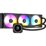Corsair iCUE H150i ELITE LCD waterkoeling Zwart, 4-pins PWM fan-connector