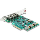 DeLOCK PCI Express Kaart > 4x USB-C (10 Gbit/s) usb-controller Low Profile
