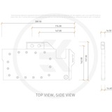 EKWB EK-Quantum Vector TUF RX 6800/6900 D-RGB - Nickel + Plexi waterkoeling Zilver/transparant