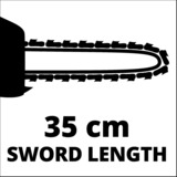 Einhell Accu Kettingzaag GE-LC 36/35 Li-Solo elektrische kettingzaag Rood/zwart, Accu en oplader niet inbegrepen