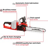 Einhell Accu Kettingzaag GE-LC 36/35 Li-Solo elektrische kettingzaag Rood/zwart, Accu en oplader niet inbegrepen