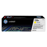 HP 128A gele LaserJet tonercartridge (CE322A) Geel, Geel, Retail