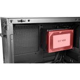 Inter-Tech IM-1 Pocket Tower-behuizing Zwart | 2x USB-A 3.2 (5 Gbit/s) | 2x Audio