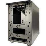 Inter-Tech IM-1 Pocket Tower-behuizing Zwart | 2x USB-A 3.2 (5 Gbit/s) | 2x Audio
