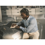 Jabra Evolve3 75 on-ear headset Zwart, Unified Communications (UC), Link390 USB-C