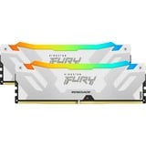 Kingston FURY 64 GB DDR5-6000 Kit werkgeheugen Wit, KF560C32RWAK2-64, Renegade RGB, XMP