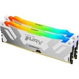 Kingston FURY 64 GB DDR5-6000 Kit werkgeheugen Wit, KF560C32RWAK2-64, Renegade RGB, XMP
