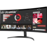 LG 34WR50QC-B 34" Curved UltraWide monitor Zwart, 2x HDMI, 1x DisplayPort