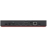 Lenovo ThinkPad Thunderbolt 4 Workstation Dock dockingstation Zwart/rood, 40B00300EU