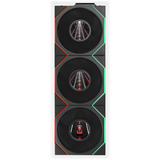 Lian Li UNI FAN TL LCD FLEX Reverse 120 Wireless RGB case fans Zwart, 3 stuks, 124 x 120 x 28 mm, PWM, 3 stuks