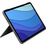 Logitech Combo Touch for iPad Pro 11", toetsenbord Grijs, EU lay-out (QWERTY), Voor 1st, 2nd, 3rd & 4th gen