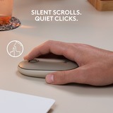 Logitech M350 Pebble Draadloze muis beige, 1000 dpi