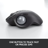Logitech MX Ergo trackball Zwart, 320 - 440 dpi, Bluetooth