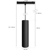 Philips Hue Perifo cilinder hanglamp verlichting Zwart